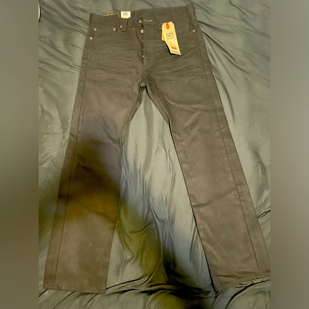 Levis 501 Original Fit Straight Leg Mens Jeans.